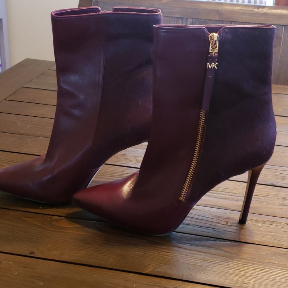 Michael Kors fur trimmed boots